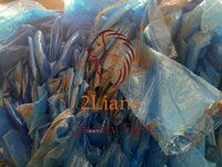 LDPE film on bales blue