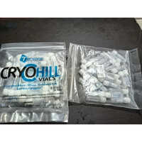 Medical Cryo Vial - Plastic, X Ml Capacity, Transparent Color | Portable, Leak-proof Screw Cap For Secure Cryogenic Sample Storage