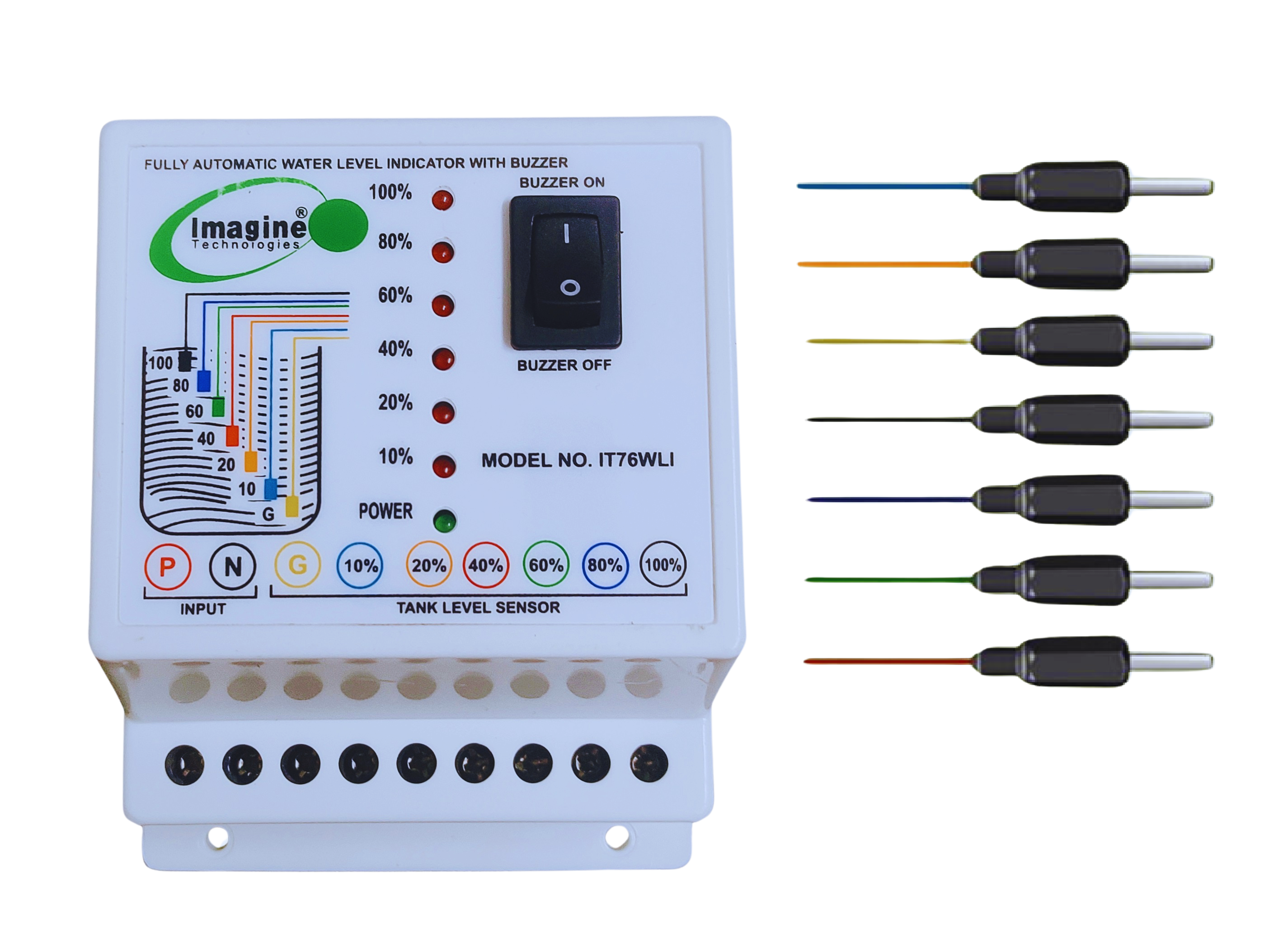 Automatic Water Level Indicator with Six Level Indicator