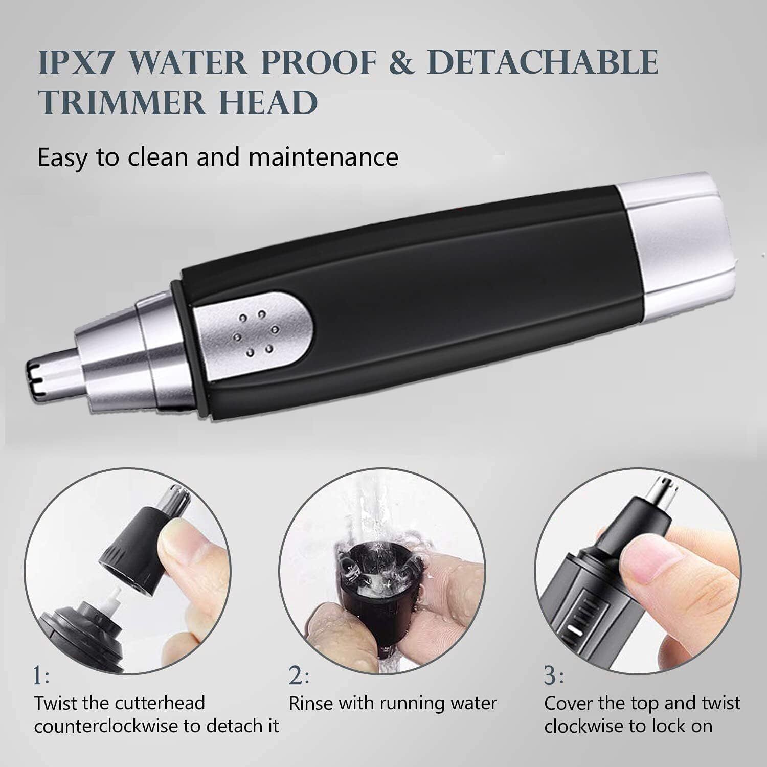 3 in 1 Electric Nose & Ear Hair Trimmer