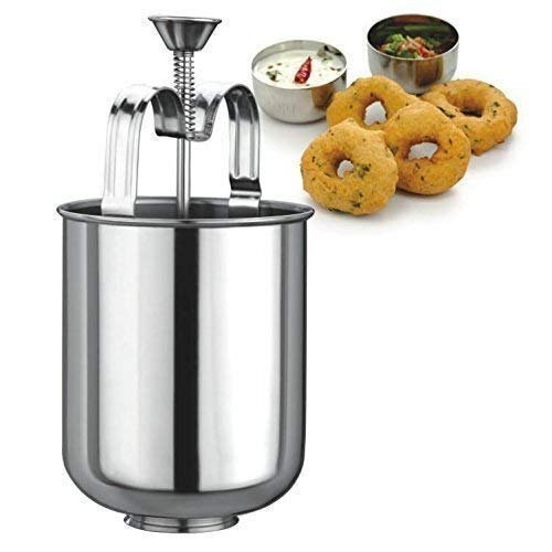 Mitsico Stainless Steel Medu Vada Maker With Stand, Mendu Wada Machine, Mendu Wada Maker