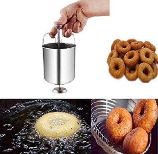 Mitsico Stainless Steel Medu Vada Maker With Stand, Mendu Wada Machine, Mendu Wada Maker