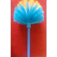 Round Jala Brush - Nylon Material | Vibrant Blue And Yellow Color, Easy To Use Design For Home And Business Cleaning Tasks