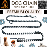 Plain Twisted Iron Dog Chain With Snap Ballan Hook