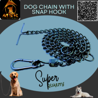 Plain Twisted Iron Dog Chain With Snap Ballan Hook