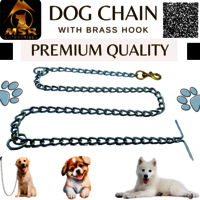 Plain Twisted Iron Dog Chain With Brass Hook