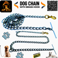 Plain Twisted Iron Dog Chain With Brass Hook