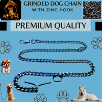 Grinded Twisted Iron Dog Chain With Zinc Hook