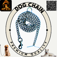 Grinded Twisted Iron Dog Chain With Zinc Hook