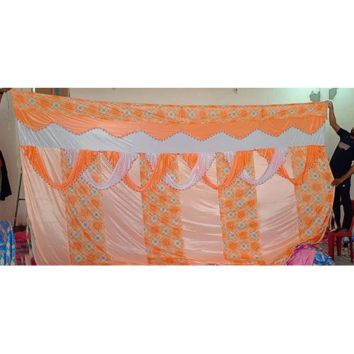 Frilled Wedding Tent Curtain