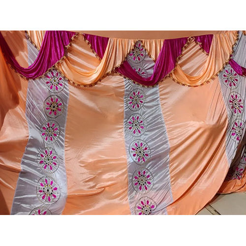 Pink Color Tent Curtain