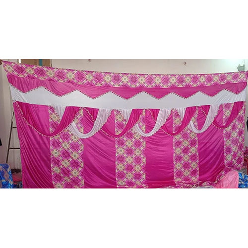 Pink Color Tent Curtain