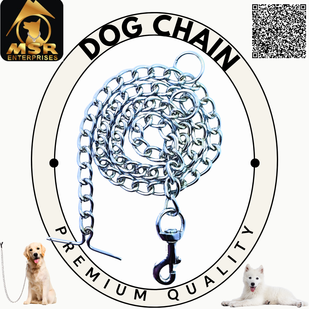 Plain Twisted Iron Dog Chain With Zinc Hook