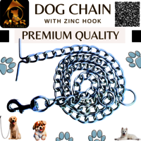 Plain Twisted Iron Dog Chain With Zinc Hook