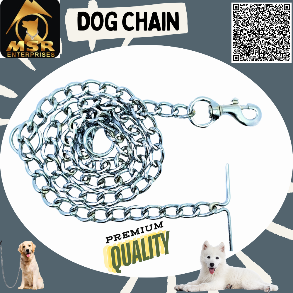 Plain Twisted Iron Dog Chain With Zinc Hook