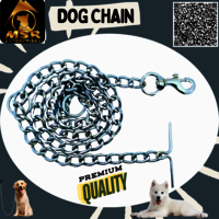 Plain Twisted Iron Dog Chain With Zinc Hook