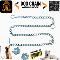 Plain Twisted Iron Dog Chain With MS Hook