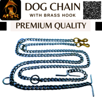 Grinded Twisted Iron Dog Chain With Brass Hook