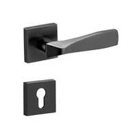 Siera Lock - Brass Material, Polished Black Finish, Square Shape | Industrial Grade Door Lock with Warranty