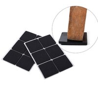 Mitsico 12 Pcs Self-Adhesive Square Furniture Pads Anti-Slip Floor Protector Pads Noise Insulation