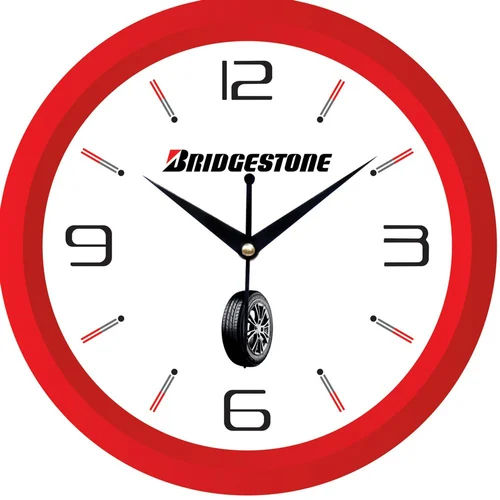 Analog Wall Clock - Color: Red