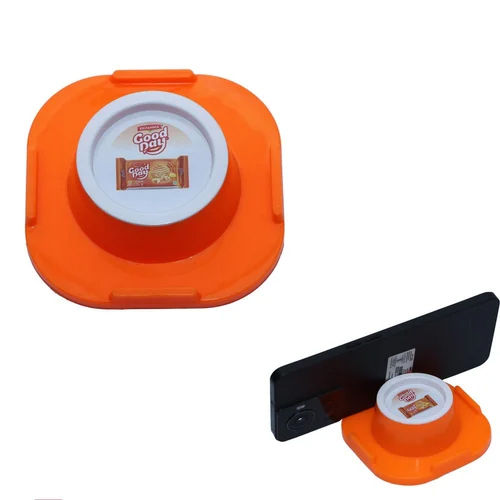 Orange Mobile Stand - Body Material: Plastic