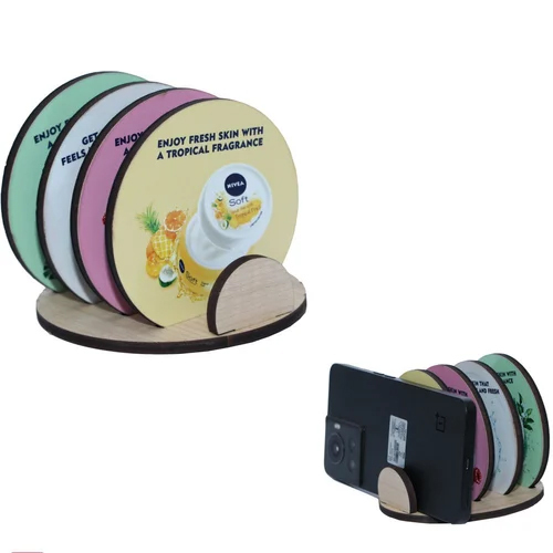 Wooden Round Tea Coaster