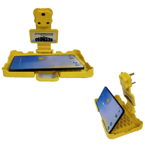 Yellow Mobile Charger Holder - Body Material: Plastic