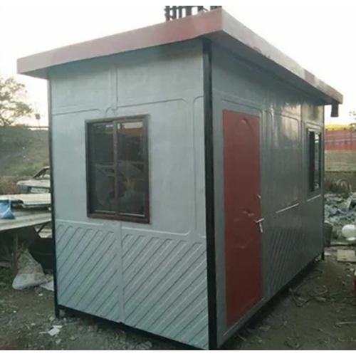 10 Feet Flat Roof Security Cabin