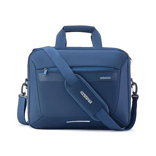 Office Leather Laptop Bag - Color: Blue