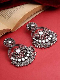 Oxidized Chandbali Earrings |Oxidized Chandbali Jewelry| Chandelier Earrings| Dangle Earrings |Fashion Earrings |Earrings