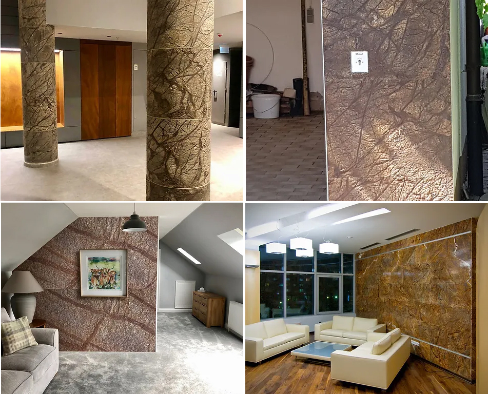 Rainforest Brown Marble Stone Veneer