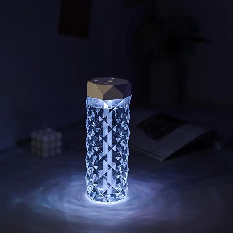 Mitsico Crystal Lamp Humidifier, Color Changing Rose Crystal Diamond LED Table Lamp