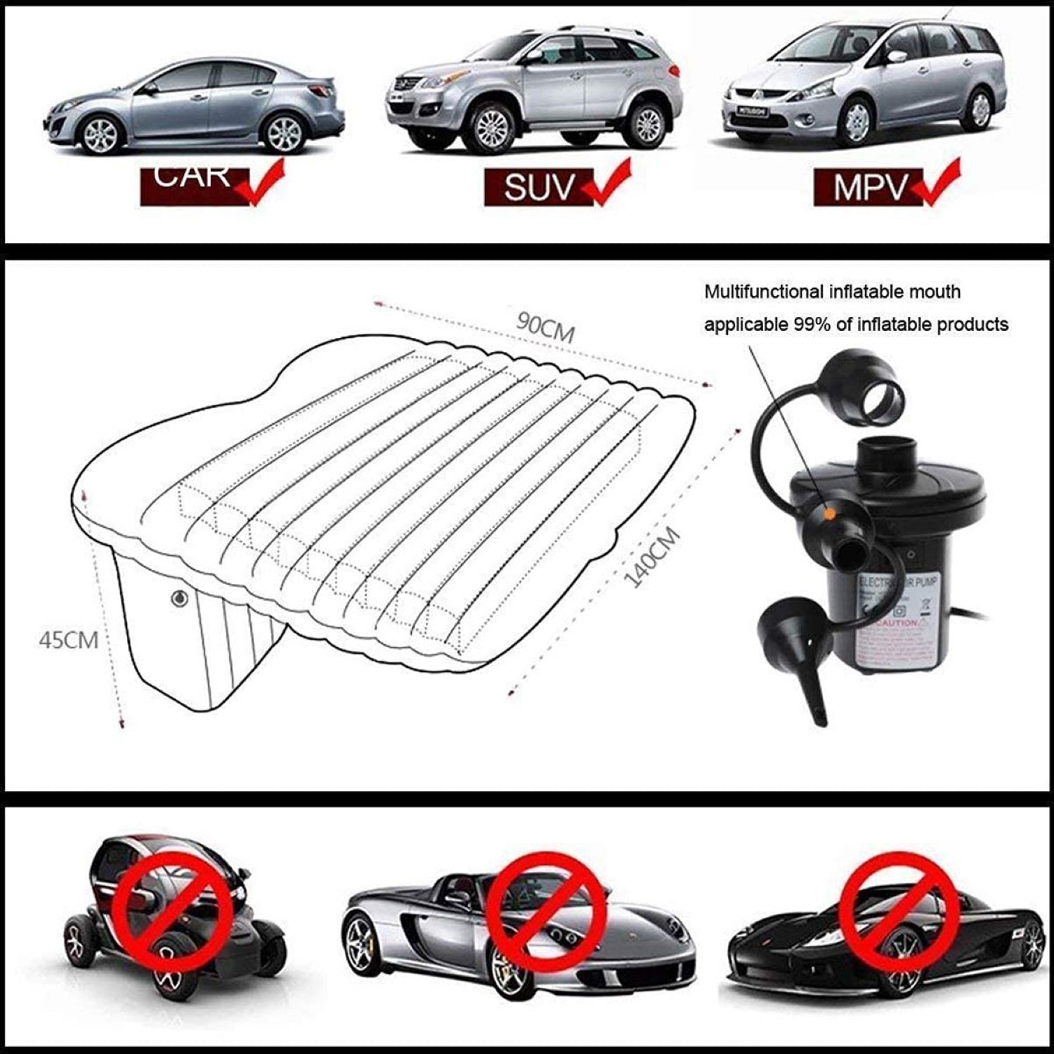 Car Inflatable Bed Sofa