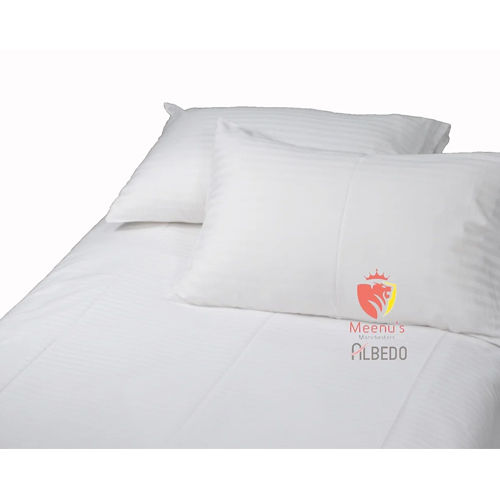 310 Tc White Cotton Hotel Bed Sheet - Feature: Washable