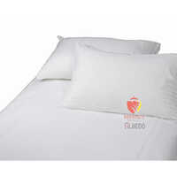 Cotton Bedlinen - 350 Thread Count, King Size 108x108 Inches, White Color, Washable, No Shrinkage