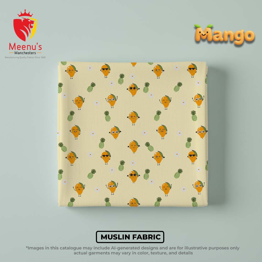 Dyed Print Muslin Fabric