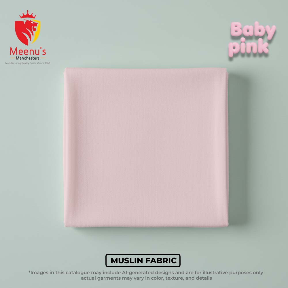 Muslin Cotton Bamboo Fabric - Cotton/bamboo Blend, 63 Inches Width, 40s Yarn Count | Soft Stripped Texture, Washable, Ideal For Baby Garments & Apparel