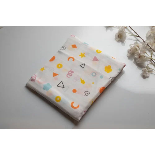 Baby Muslin Cloth Swaddle Wrap - Color: Multicolor