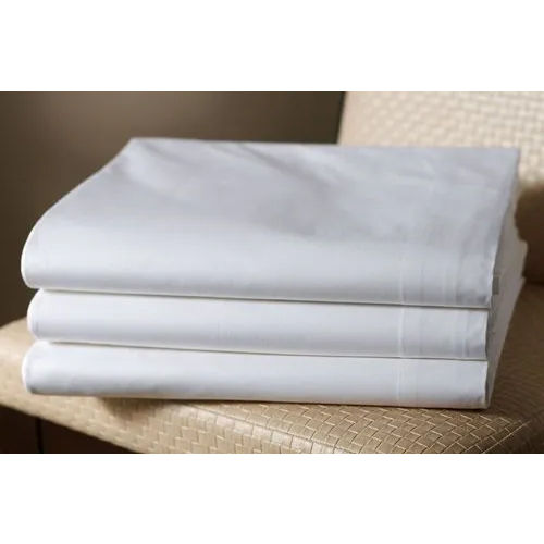 Plain White Hospital Bedsheets - Dimension (L*w*h): 60"(w) Inch (In)