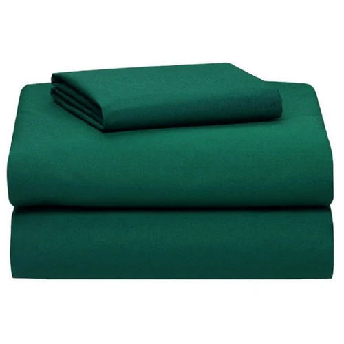 Plain Green Cotton Bedsheets - Dimension (L*W*H): 60"(W) Inch (In)