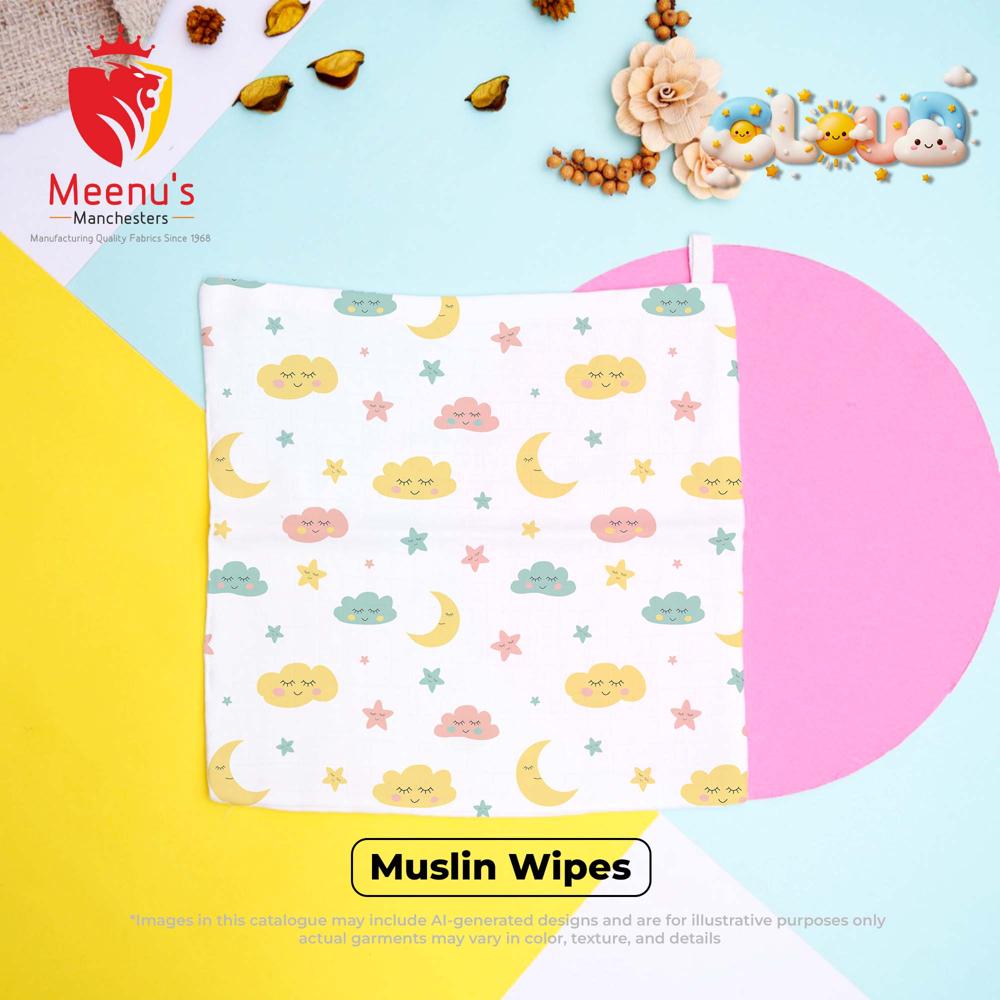 Baby New Born Wipes - Color: White Print
