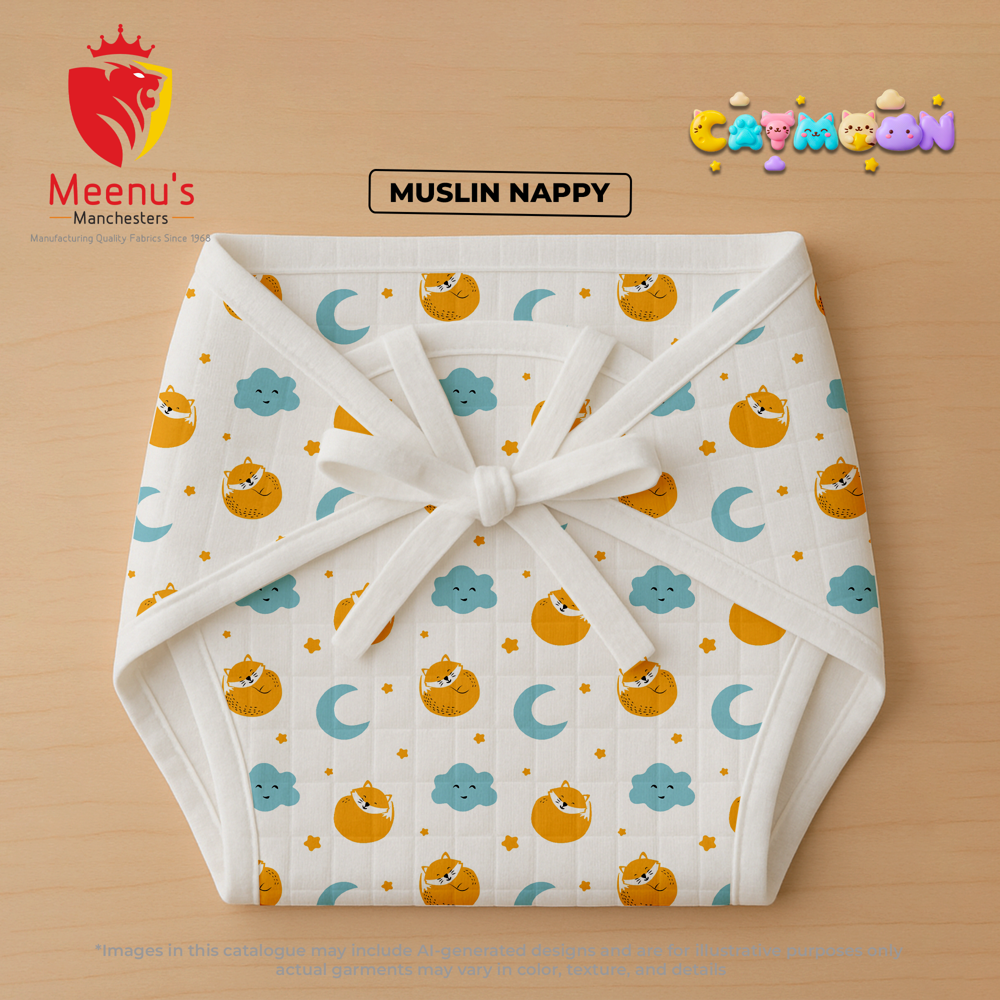 Baby New Born Nappies - Color: White Print
