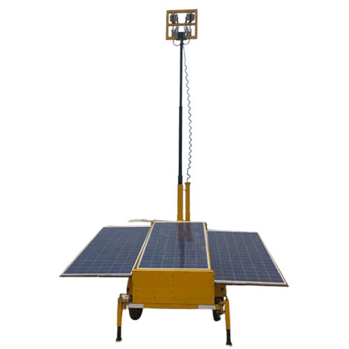 Led Solar Mobile Lighting Tower 3 Panel - Application: Outdoor