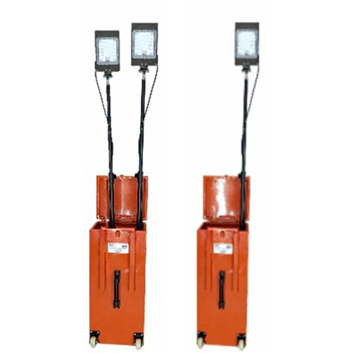 Led Portable Lighting Tower Powered By Battery