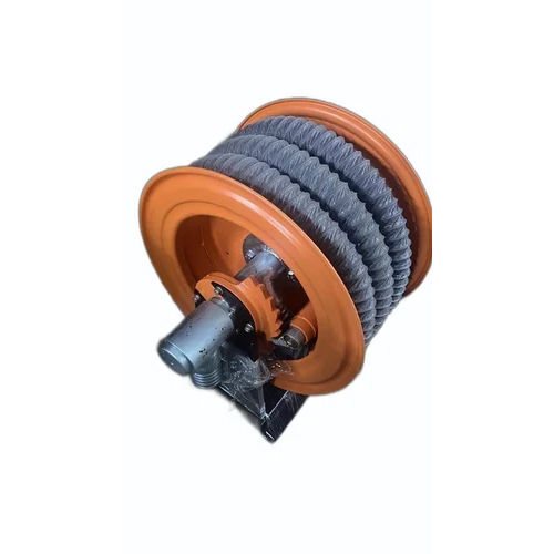 Vehicle Exhaust Hose Reel - Color: Grey