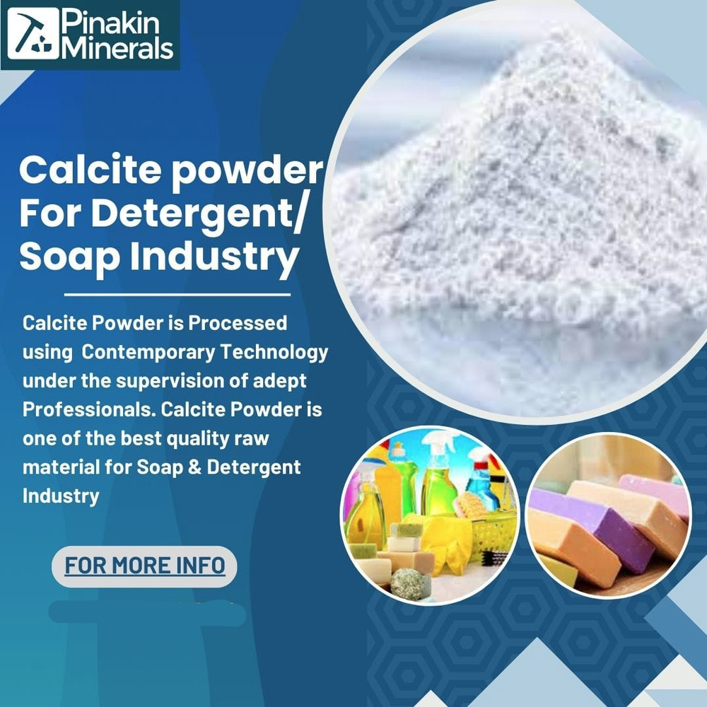 Calcite Powder For Detergent Industry - Color: White
