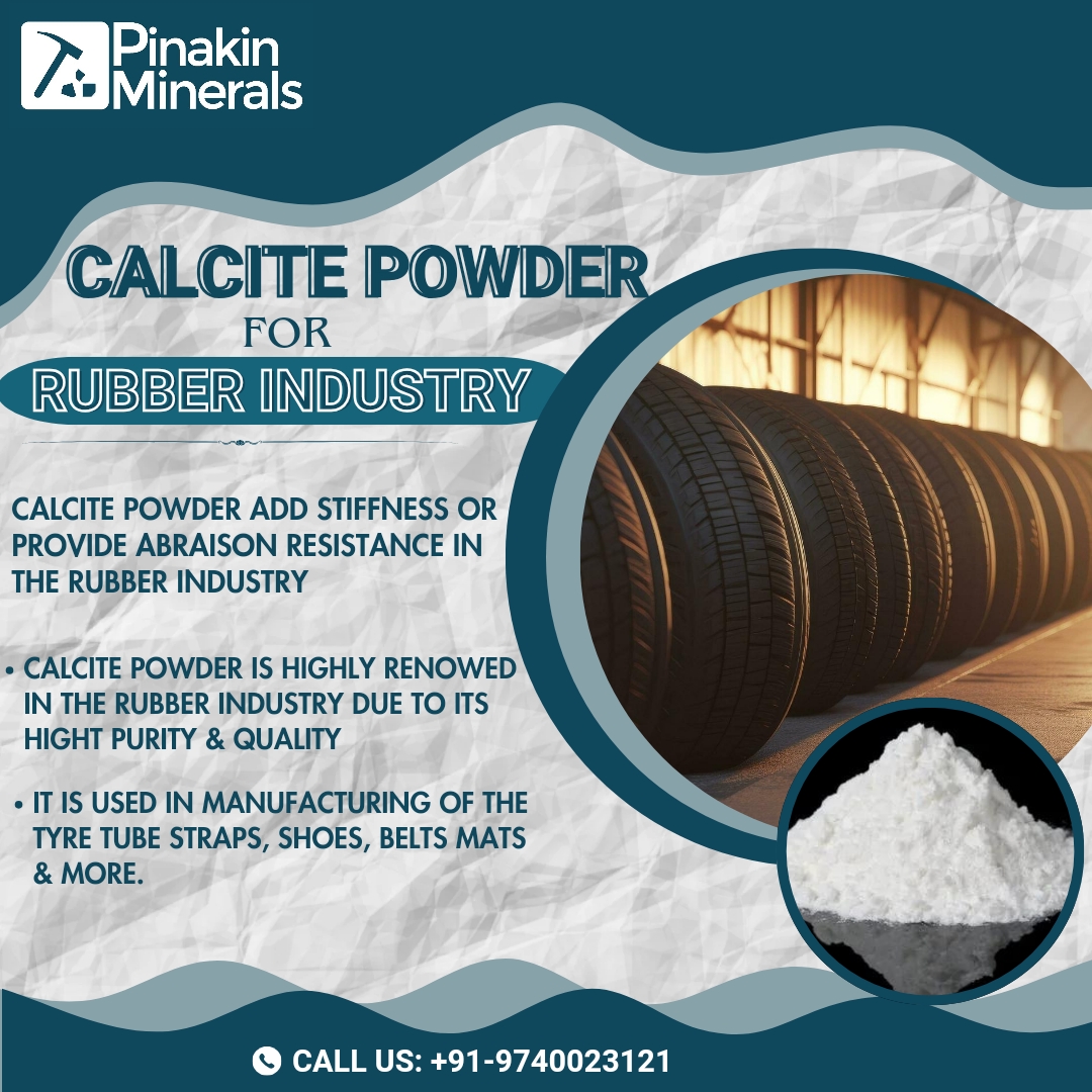 Calcite Powder For Rubber Industries - Color: White