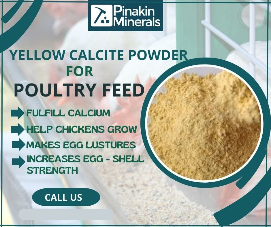 Poultry Feed Grade Yellow Calcite Powder - Application: Industrial