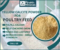 Poultry Feed Grade Yellow Calcite Powder - Application: Industrial